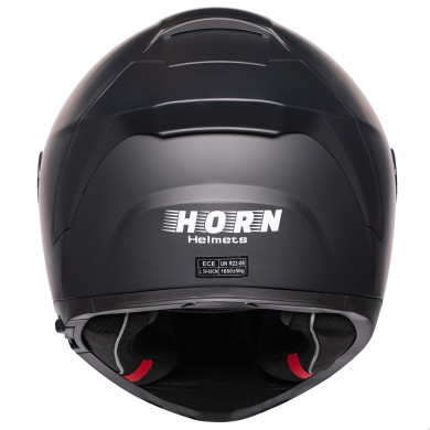 Horn Viper Red 853 integral motorbike helmet anti-fog intercom ECE 22.06