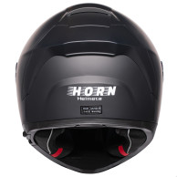 Motorradhelm Horn Viper Rot 853 Integralhelm Sonnenblende Antifog Intercom vorbereitet ECE 22.06