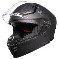 Prilba na motocykel Horn Viper Red 853 integrálna s antifog clonou interkom ECE 22.06