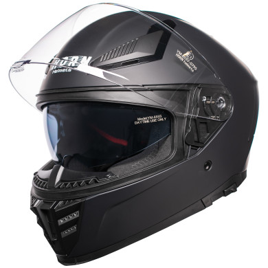 Motorradhelm Horn Viper Rot 853 Integralhelm Sonnenblende Antifog Intercom vorbereitet ECE 22.06