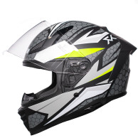 Motorradhelm Horn Viper Rot 853 Integralhelm Sonnenblende Antifog Intercom vorbereitet ECE 22.06