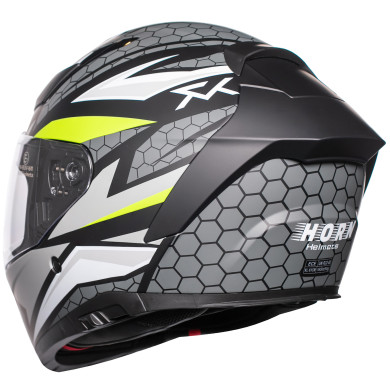 Motorradhelm Horn Viper Rot 853 Integralhelm Sonnenblende Antifog Intercom vorbereitet ECE 22.06