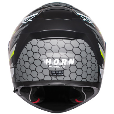 Prilba na motocykel Horn Viper Red 853 integrálna s antifog clonou interkom ECE 22.06