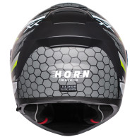 Horn Viper Red 853 integral motorbike helmet anti-fog intercom ECE 22.06