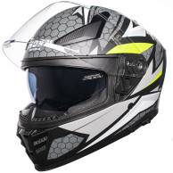 Motorradhelm Horn Viper Rot 853 Integralhelm Sonnenblende Antifog Intercom vorbereitet ECE 22.06