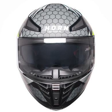 Prilba na motocykel Horn Viper Red 853 integrálna s antifog clonou interkom ECE 22.06