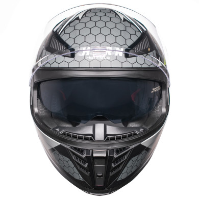Motorradhelm Horn Viper Rot 853 Integralhelm Sonnenblende Antifog Intercom vorbereitet ECE 22.06