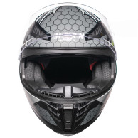 Prilba na motocykel Horn Viper Red 853 integrálna s antifog clonou interkom ECE 22.06