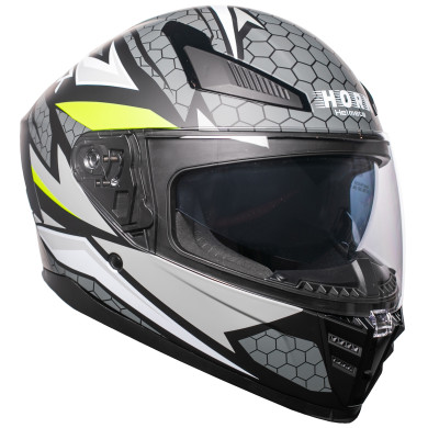 Prilba na motocykel Horn Viper Red 853 integrálna s antifog clonou interkom ECE 22.06