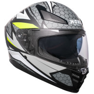Prilba na motocykel Horn Viper Red 853 integrálna s antifog clonou interkom ECE 22.06