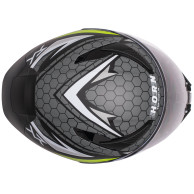 Motorradhelm Horn Viper Rot 853 Integralhelm Sonnenblende Antifog Intercom vorbereitet ECE 22.06