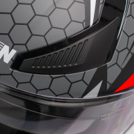 Horn Viper Red 853 integrální interkom proti zamlžování motocyklové přilby ECE 22.06