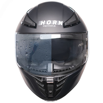 Motorradhelm Horn Viper Rot 853 Integralhelm Sonnenblende Antifog Intercom vorbereitet ECE 22.06