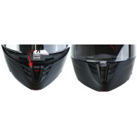 Horn Viper Red 853 integral motorbike helmet anti-fog intercom ECE 22.06