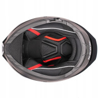 Prilba na motocykel Horn Viper Red 853 integrálna s antifog clonou interkom ECE 22.06