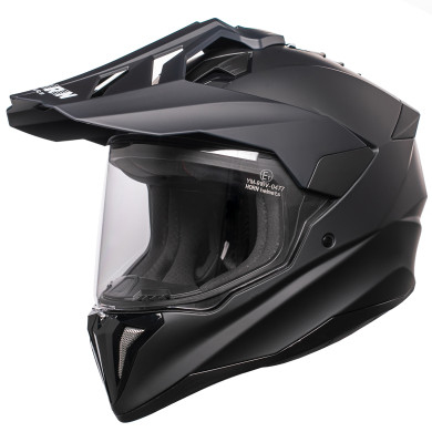 HORN Cross 916 helmet | with visor & peak | intercom ready | antifog shield | ECE 22.06 | 1650 g