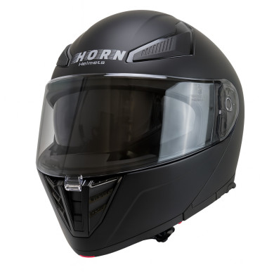Horn motorbike helmet ECE 22.06 with visor, under intercom