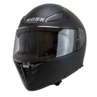 Horn motorbike helmet ECE 22.06 with visor, under intercom