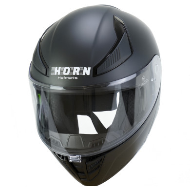 Horn motorbike helmet ECE 22.06 with visor, under intercom