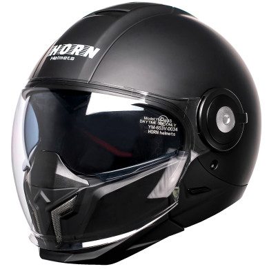HORNSpace 651 motorcycle helmet – removable chin guard, visor, ECE 22.06