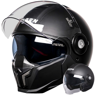 Kask motocyklowy HORN Space 3w1 ECE 22.06 blenda antifog interkom