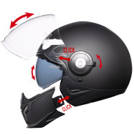 Kask motocyklowy HORN Space 3w1 ECE 22.06 blenda antifog interkom