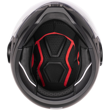 HORNSpace 651 motorcycle helmet – removable chin guard, visor, ECE 22.06