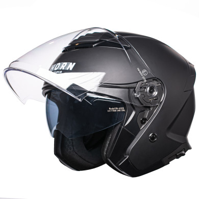kask motocyklowy HORN H655 Jet (czarny mat)