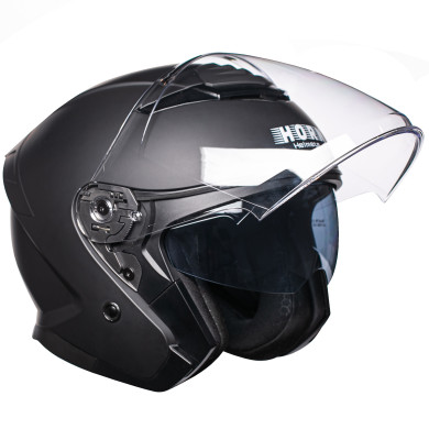 kask motocyklowy HORN H655 Jet (czarny mat)
