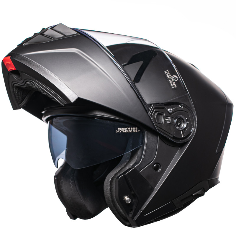 Horn Motorradhelm ECE 22.06 mit Visier, unter Gegensprechanlage