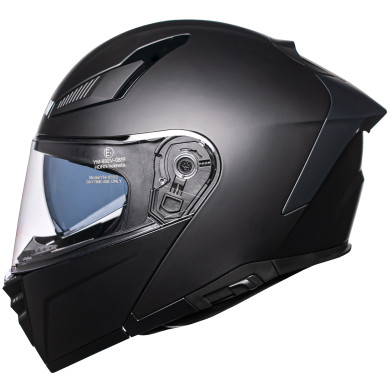 Horn motorbike helmet ECE 22.06 with visor, under intercom