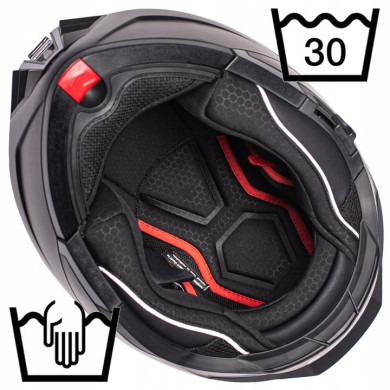 Horn Motorradhelm ECE 22.06 mit Visier, unter Gegensprechanlage