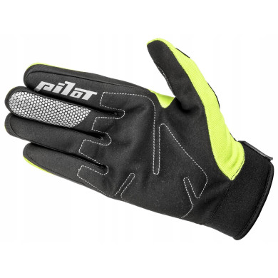 RĘKAWICE MOTOCYKLOWE PIONEER PILOT fluo żółte