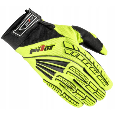 RĘKAWICE MOTOCYKLOWE PIONEER PILOT fluo żółte