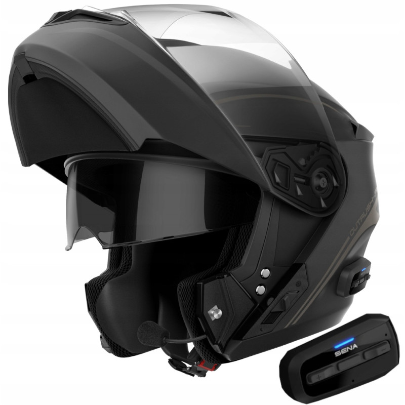 Sena Outrush R Bluetooth Kieferhelm mattschwarz ECE 22.06