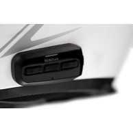 SENA Outstar S White Open-Face Helmet L – Bluetooth 5.0 Sun Visor ECE 22.06