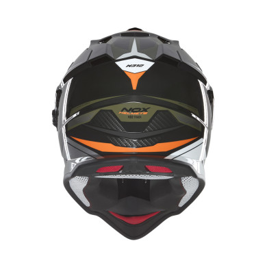 NOXN312 TRACK Enduro Helmet, Khaki and Orange, ECE 22.06