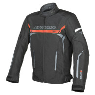 Jacke Bullet II, AYRTON (schwarz/rot/grau) 2026