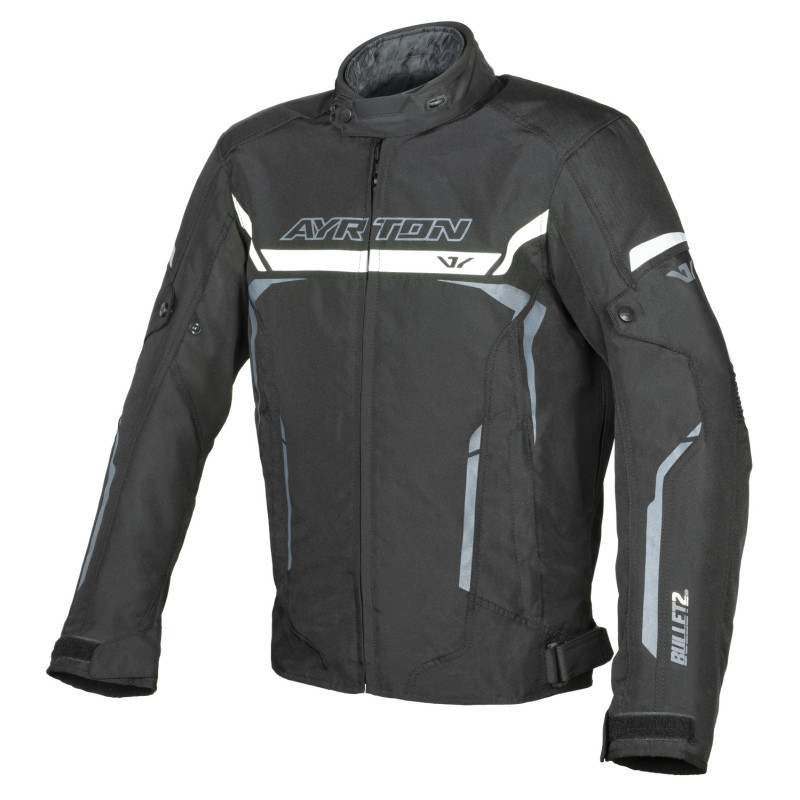 Jacke Bullet II, AYRTON (schwarz/weiß/grau) 2026