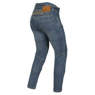 505 női motoros farmernadrág, AYRTON (slim fit, koptatott kék) 2026