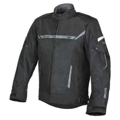Kurtka AYRTON Bullet II czarno szara CE Level 2 tekstylna motocyklowa