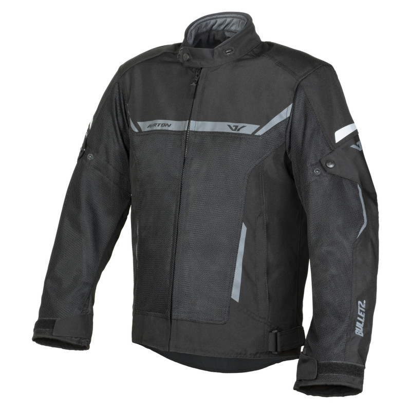 Bunda AYRTON Bullet II černo šedá CE Level 2 textilní motocyklová