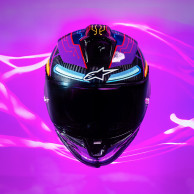 Alpinestars R10 Martinator - FIM ECE 22.06 karbonszálas teljes arcú bukósisak.