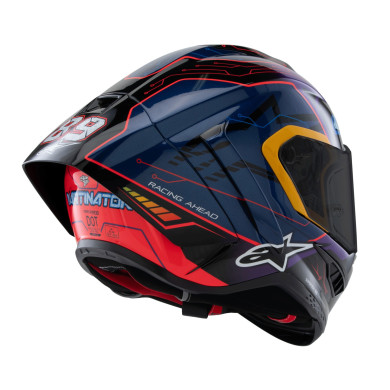 Alpinestars R10 Martinator - FIM ECE 22.06 karbonszálas teljes arcú bukósisak.