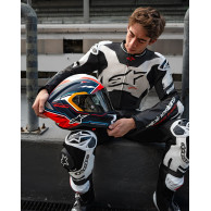 Motorradhelm SUPERTECH R10 Limited Edition PEDRO ACOSTA, ALPINESTARS (blue/red/white matt) 2025