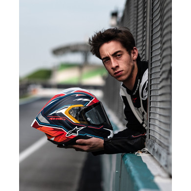 Motoros bukósisak SUPERTECH R10 Limited Edition PEDRO ACOSTA, ALPINESTARS (blue/red/white matt) 2025