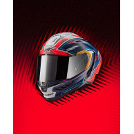 Kask motocyklowy SUPERTECH R10 Limited Edition PEDRO ACOSTA, ALPINESTARS (blue/red/white matt) 2025
