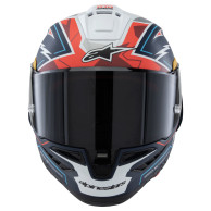 Motorradhelm SUPERTECH R10 Limited Edition PEDRO ACOSTA, ALPINESTARS (blue/red/white matt) 2025
