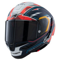 Motoros bukósisak SUPERTECH R10 Limited Edition PEDRO ACOSTA, ALPINESTARS (blue/red/white matt) 2025