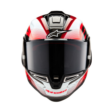 Motoros sisak SUPERTECH R10 TEAM, ALPINESTARS (karbon/piros/fehér) 2026